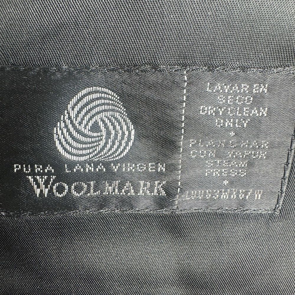 Yves Saint Laurent 100%‎ Wool Pinstripe Sport Coat Blazer Jacket Size 44R Black - Picture 10 of 16